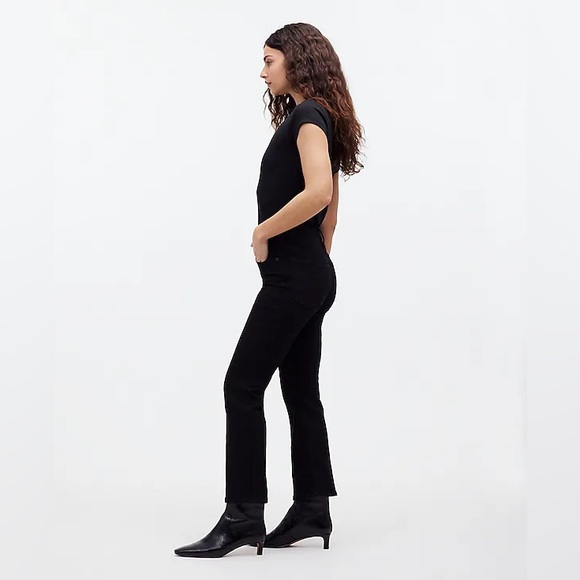 NWT Madewell Kick Out Crop Jeans - Black - 23 - Picture 3 of 10